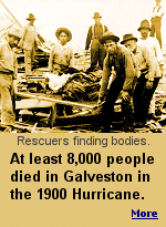 People in Galveston knew that there was a storm in the Gulf of Mexico. It was reported in the newspaper but they didn't know where the storm would make landfall.